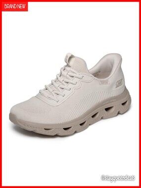 Skechers Women's Hands Free Slip-Ins Glide-Step Arc Waves Sneaker Machine